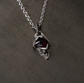 TINY GARNET NECKLACE