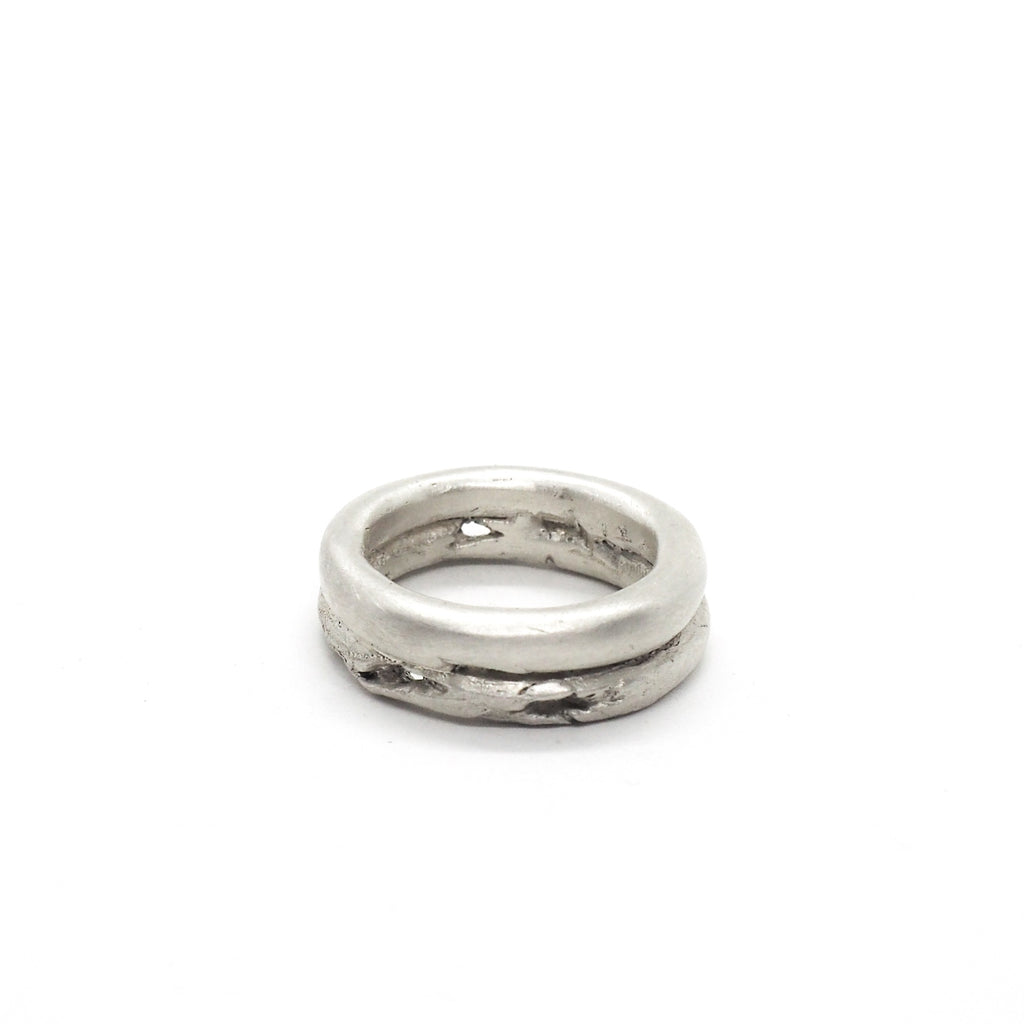 DOPPELTER TRAUMRING WEISS
