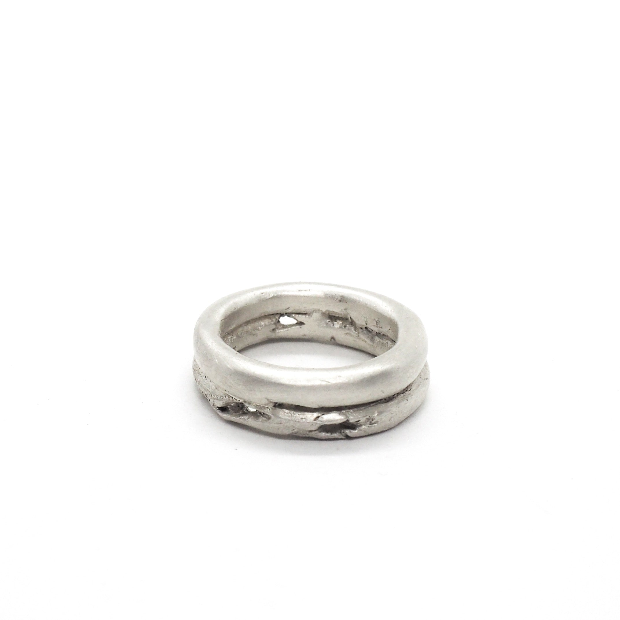 DOPPELTER TRAUMRING WEISS