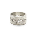 RING GEBROCHENES BAND WEISS
