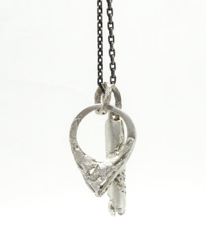 DUO BROKEN NECKLACE WHITE